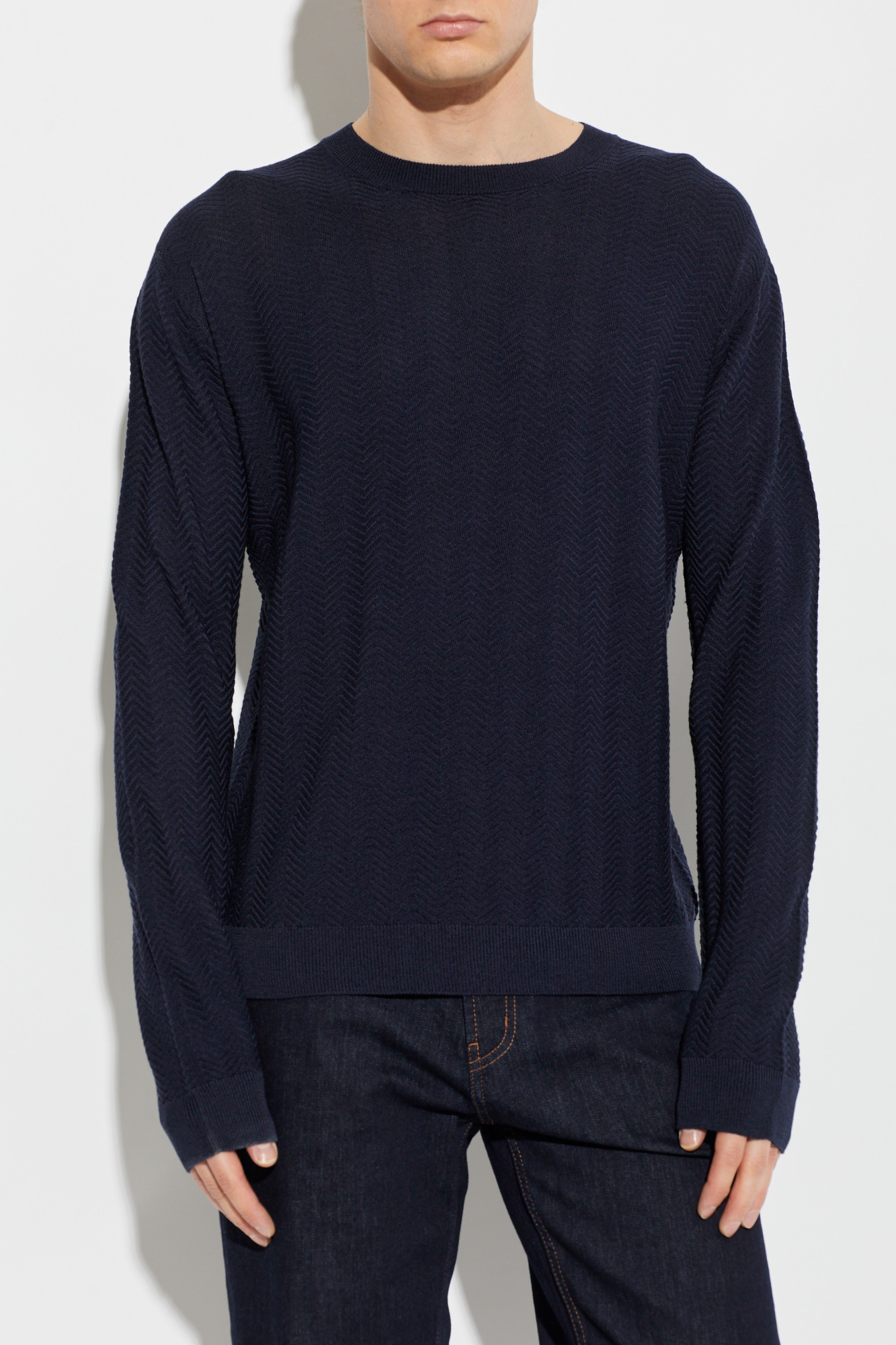 Giorgio Armani Crew-neck sweater | Men's | Vitkac